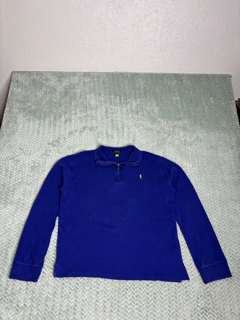 Polo Ralph Lauren Blue Quarter Zip Pullover – XL